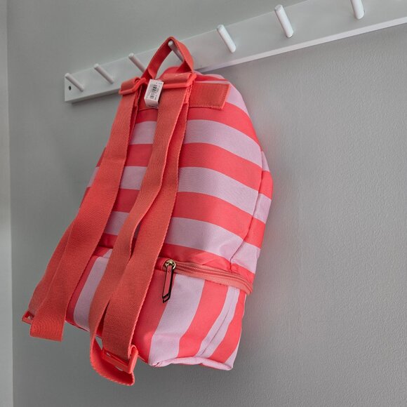 Victoria’s Secret Pink and Red Stripe Drawstring Cooler Backpack New With Tags - Picture 14 of 17